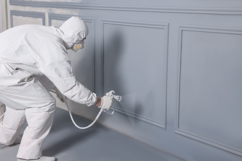 Spray-on Paint Application in Warrington.